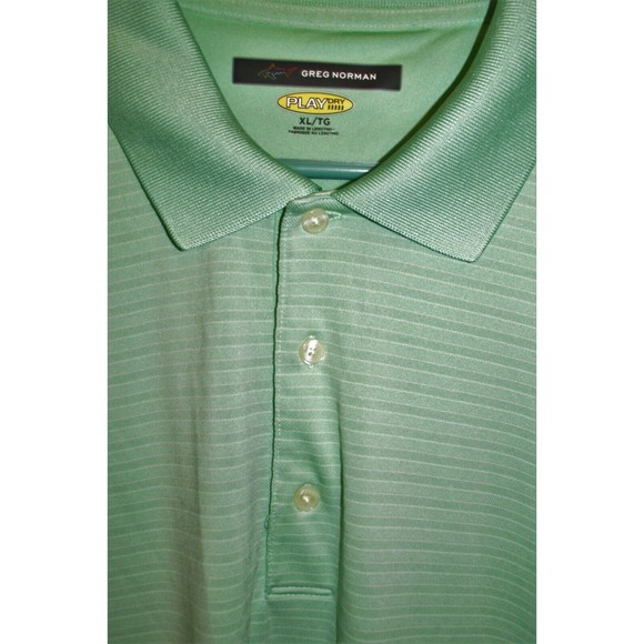 Greg Norman Men's Play Dry Mint Green Short Sleeve Golf Polo Shirt Size XL - Picture 3 of 8